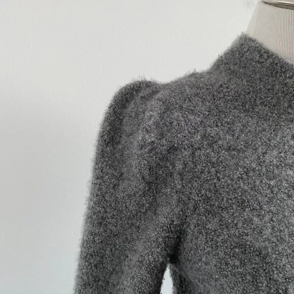 CO Cashmere Mock Neck Sweater Gray - Picture 5 of 11